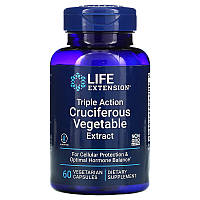 Комплекс для гормонального баланса Life Extension "Triple Action Cruciferous Vegetable Extract" (60 капсул)