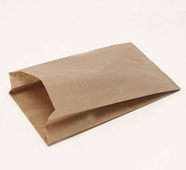 Бумажные пакеты саше крафт бурые 230 х 170 х 30 мм, пакет крафт, крафтовый пакет, бумажные пакеты для еды