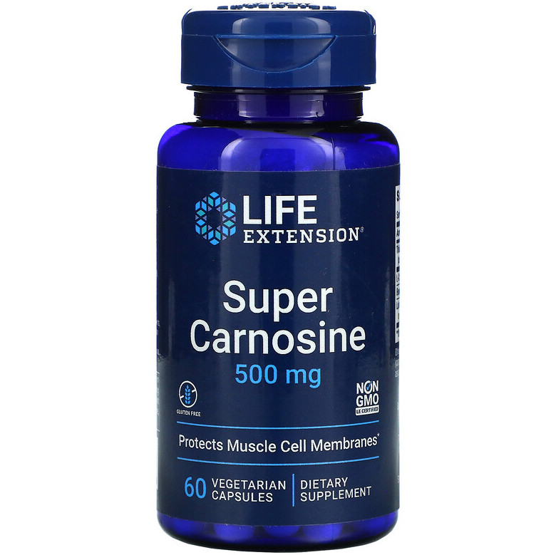 Супер-карнозин Life Extension "Super Carnosine" 500 мг (60 капсул)