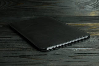 Чохол для MacBook Дизайн №1 з натуральної шкіри колір Чорний, фото 4