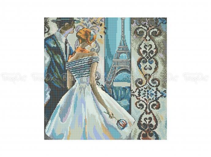 Схема для вишивки бісером ЧВ-6032(10). НЕЗНАКОМКА ПАРИЖ, фото 1