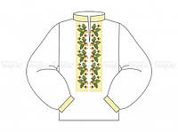 Заготовка чоловічої сорочки для вишивання бісером Ч-520. ДУБОЧКИ 520