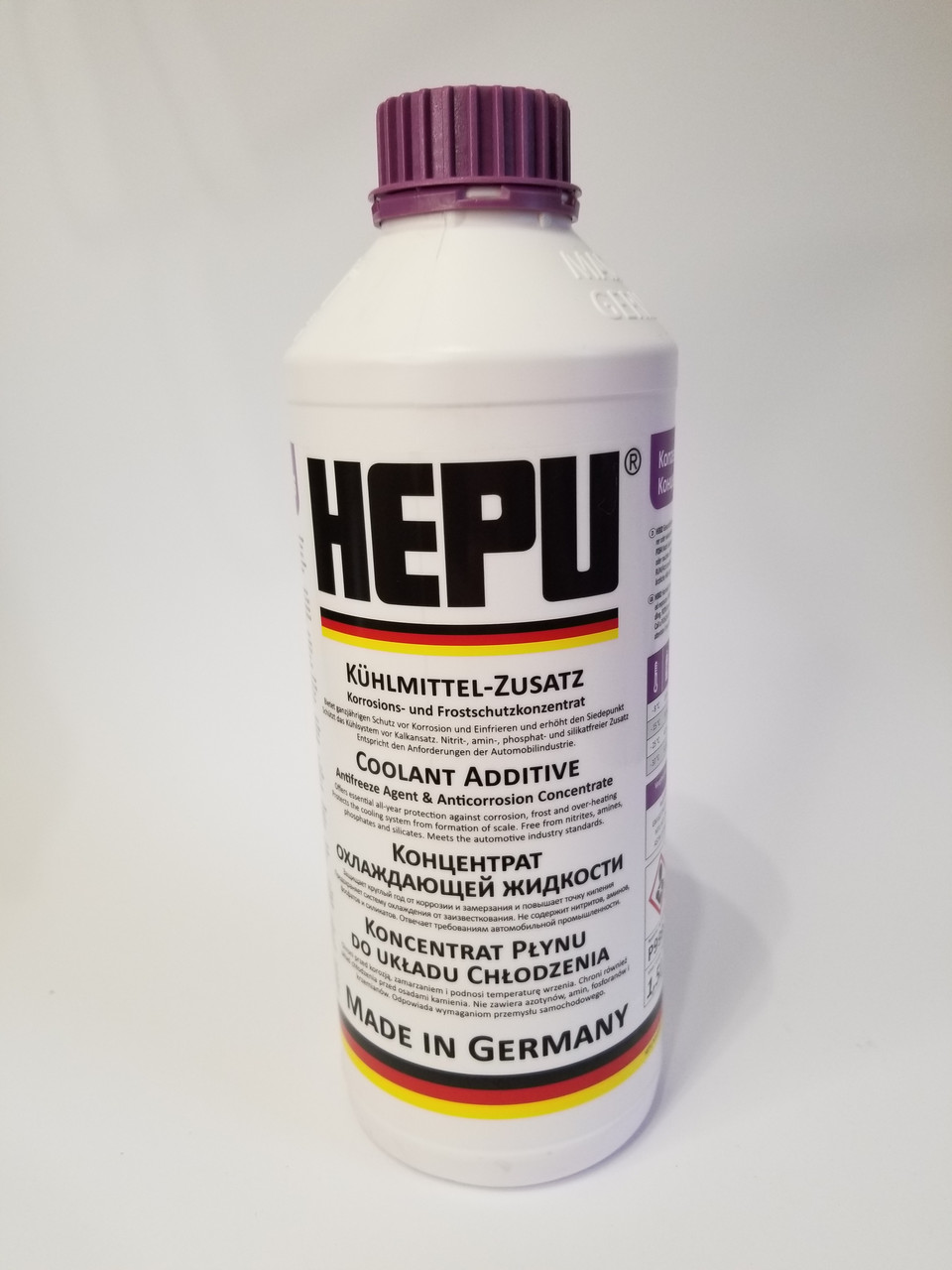 Антифриз HEPU G12+ VIOLET-PURPLE концентрат 1,5л P999-G12PLUS
