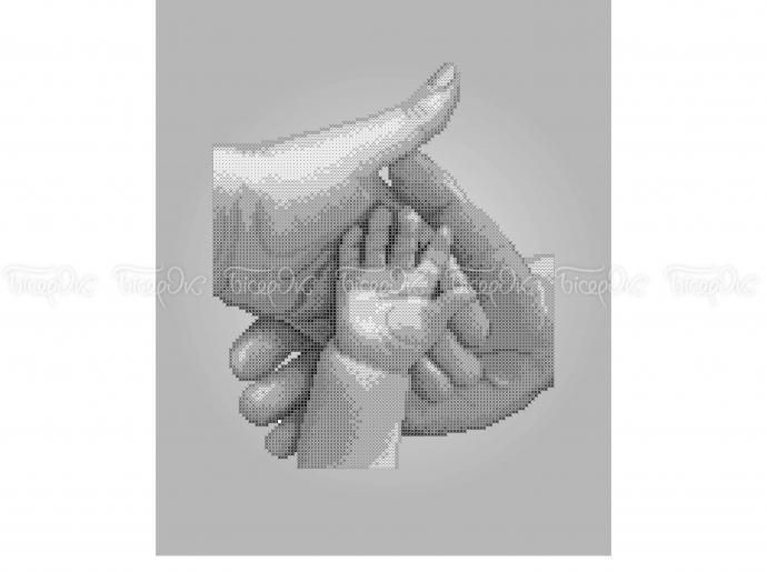 Схема для вишивки бісером ЧВ-5196-С(10). СЕМЕЙСТВО (СІРИЙ ФОН), фото 1