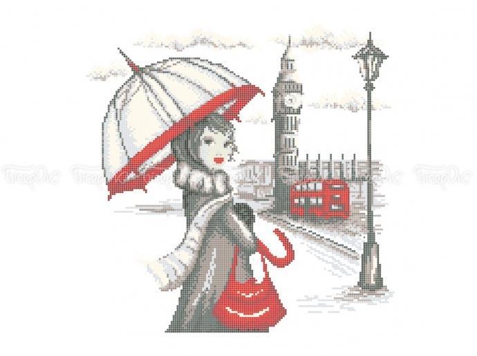 Схема для вишивки бісером ЧВ-6029(10). ПУТЕШОСТРОВИ: ЛОНДОН, фото 1