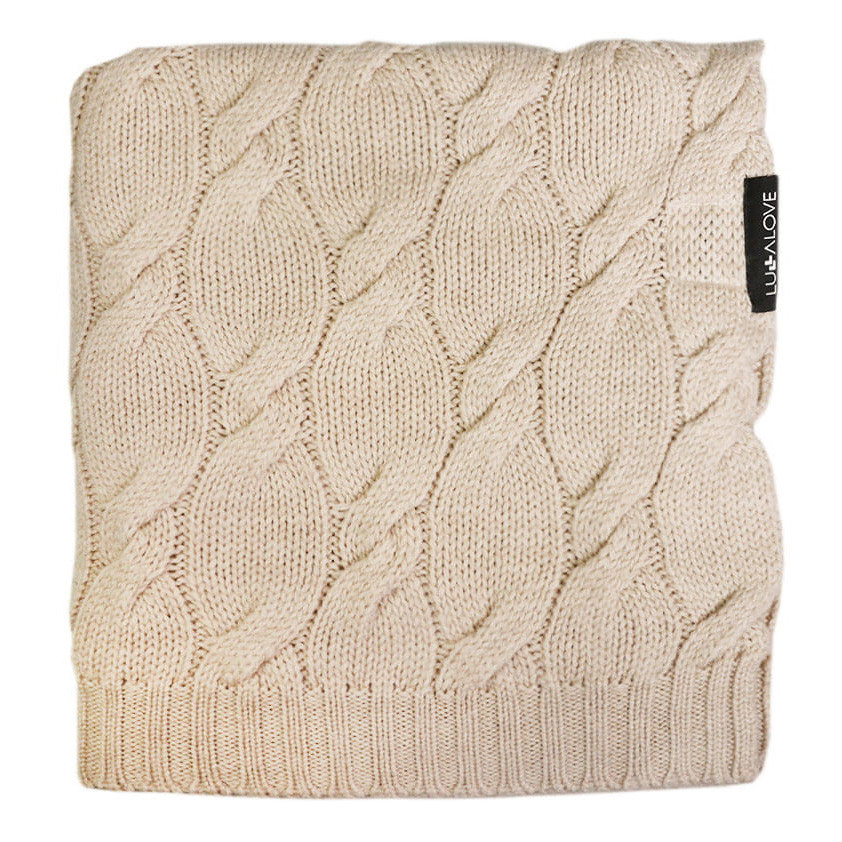 LULLALOVE - Дитячий плед Premium Merino Sand 80х100 см