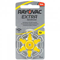 Батарейки для слуховых аппаратов Rayovac Extra, 6 шт. в блистере