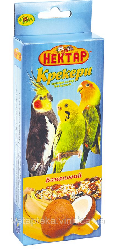 Корм Крекер банановий для папуг №2, 50г, фото 1