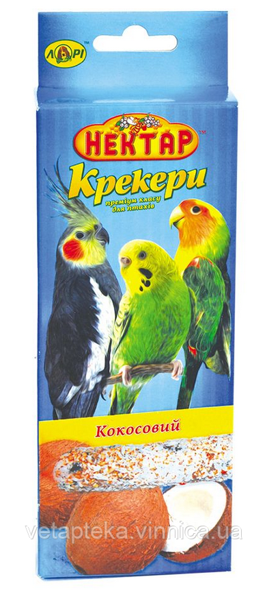 Корм Крекер кокосовий для папуг №2, 50г