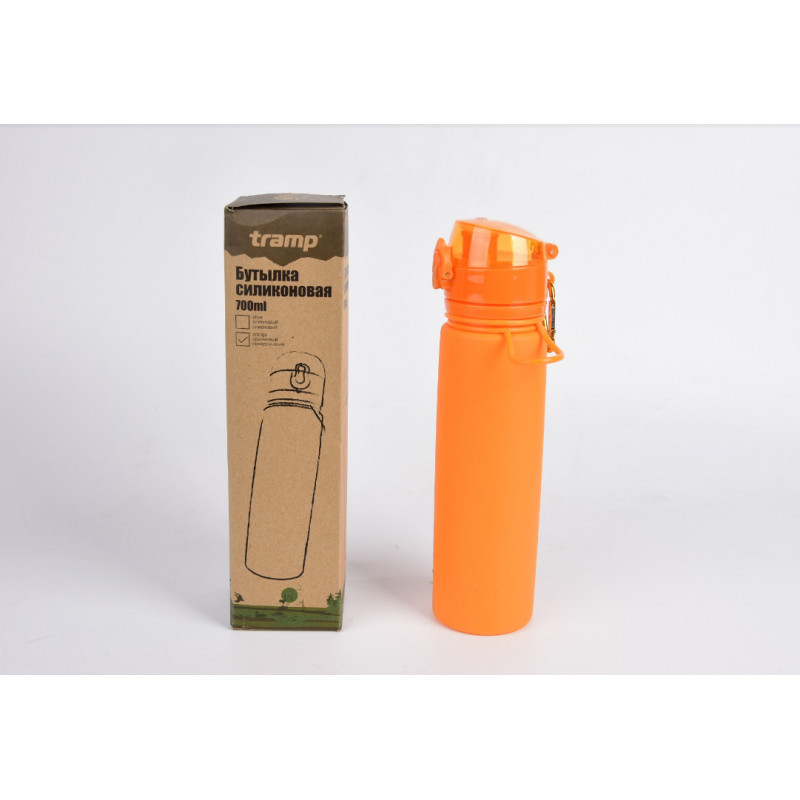 Пляшка силіконова Tramp 700ml orange