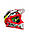 Мотошолом кросовий LS2 MX437 FAST EVO CRUSHER BLACK-RED (S/L), фото 2