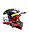 Мотошолом кросовий LS2 MX437 FAST EVO CRUSHER BLACK-RED (S/L), фото 4