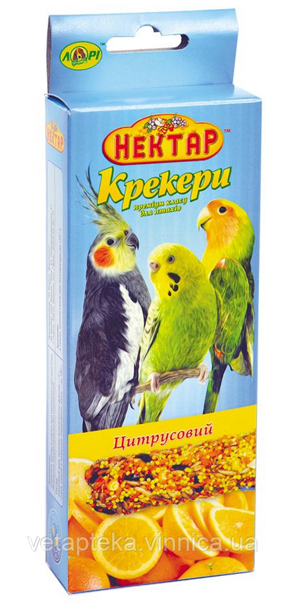 Корм Крекер цитрусовий для папуг №2, 50г