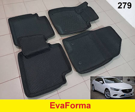 3D килимки EvaForma на Mazda 6 (GJ/GL) '13-, килимки ЕВА, фото 2
