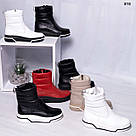 Білі зимові напівчобітки натуральна шкіра 36-40, фото 2