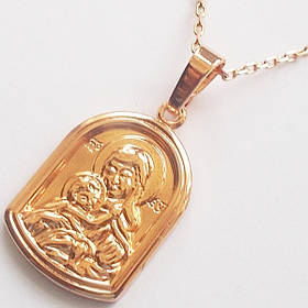 Підвіска "Діва Марія", ювелірна біжутерія Xuping, покриття: золото 18К. 