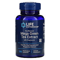 Экстракт зеленого чая Life Extension "Mega Green Tea Extract" без кофеина, 725 мг (100 капсул)