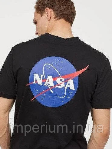 Чоловіча кежуал футболка nasa | наса, фото 1