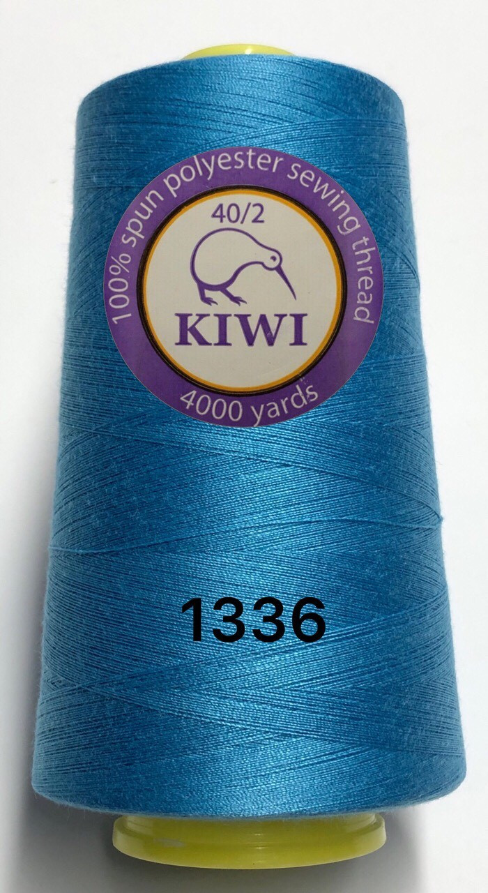 Нитки швейні конус 40/2 4000 ярдів Kiwi Синій 3, фото 1