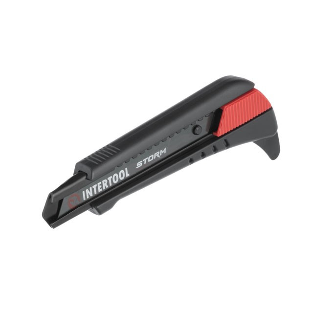 Ніж сегментний для лінолеуму 18 мм, металева напрямна, STORM INTERTOOL HT-0538 pwtl