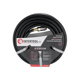 Шланг гумовий повітряний армований, 20 атм, 6*13 мм, 15 м, STORM INTERTOOL Гумові шланги pwtl