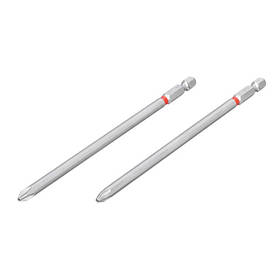 Комплект викруткових насадок PH2 1/4" * 150 мм, S2, уп. 2 од., STORM INTERTOOL VT-0225 pwtl