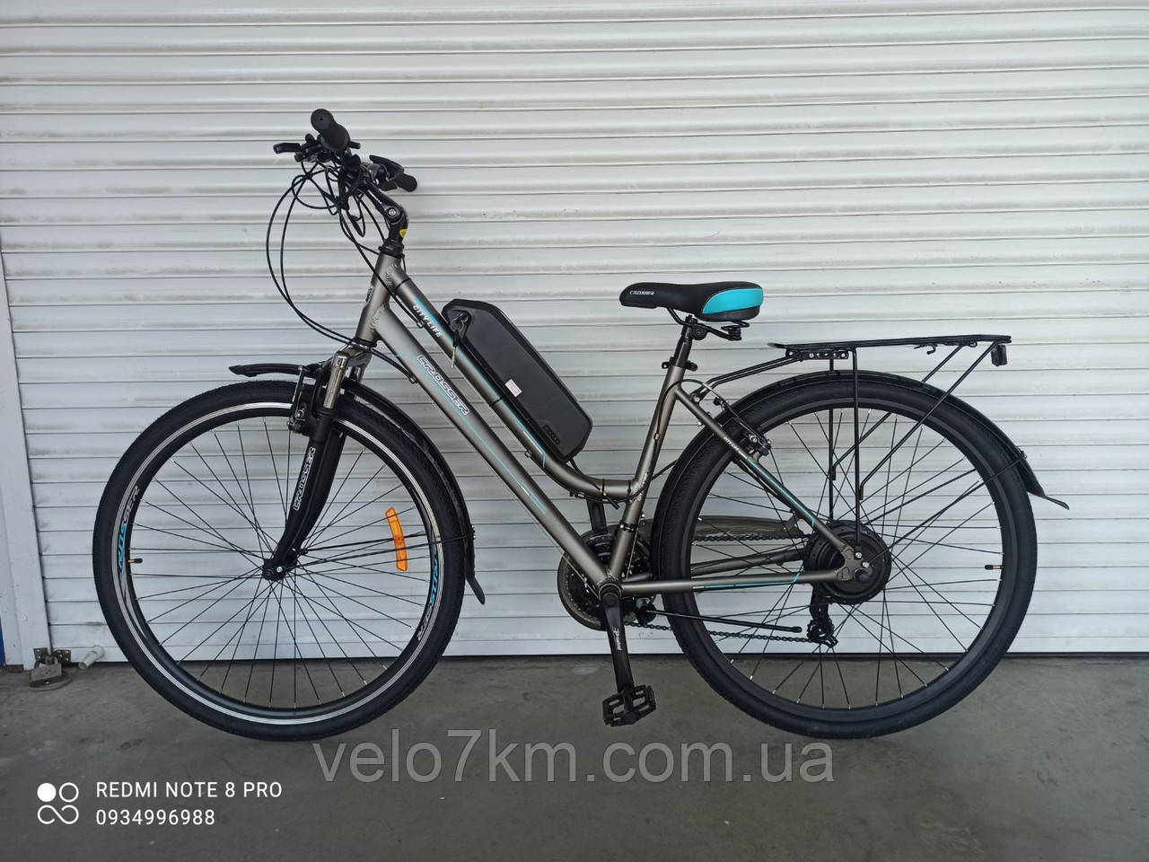 Электровелосипед городской Crosser City-Life 28" мощность 500 вт, 40 км/ч, PAS система + антипрокольные камеры