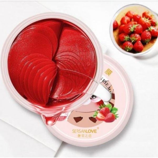 Патчі для очей Sersanlove Strawberry Doxorubicin Eye Mask з екстрактом полуниці 60шт