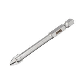 Свердло по склу та кераміці 8 мм HEX 1/4'' (6.35 мм) INTERTOOL SD-0288 pwtl