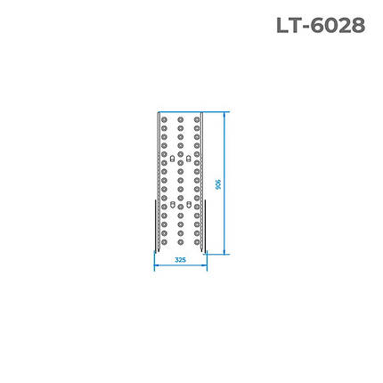 Робоча платформа до стрем'янок INTERTOOL LT-6028, знімна платформа для драбини, фото 3