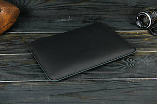 Чохол для MacBook Дизайн №2 з натуральної шкіри колір Чорний, фото 5