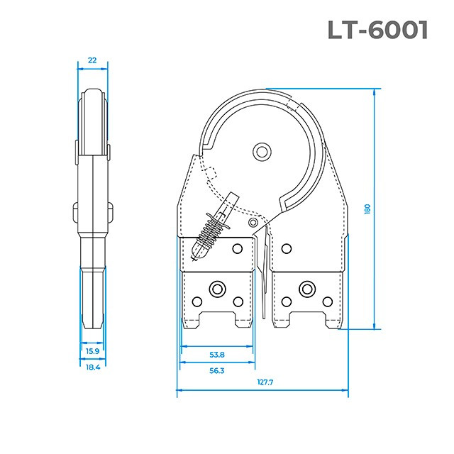 Шарнирный механизм для лестниц INTERTOOL LT-6001 - фото 2 - id-p1551591349