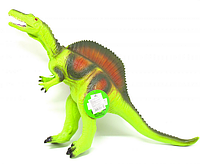 Динозавр резиновый "Спинозавр", большой, со звуком (зеленый) (JX102-2)