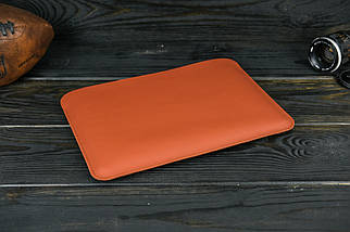 Шкіряний чохол для MacBook Air 13" (2018-2021) Дизайн №2, шкіра Grand, колір Коньяк, фото 4