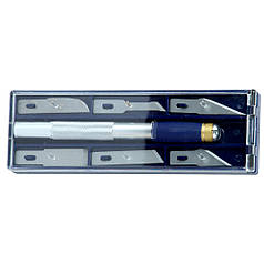 Набір ножів моделярських 6шт + тримач SIGMA (8214011)