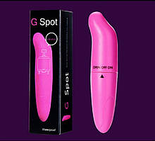 Жіночий компактний вібратор рожевого кольору 12 см Водонепроникний на батарейках Pink Vibration