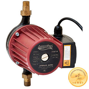 Насос для підвищення тиску 270Вт Hmax 12м Qmax 47л/хв Ø¾" 195мм + гайки Ø½" AQUATICA (774714), фото 1