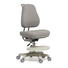 Ортопедичне крісло дитяче підліткове 4-18 років Paeonia Grey ТМ Cubby Сірий