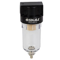 Фільтр-влагоотделитель 500 л/хв 1/4" SIGMA (7034611)