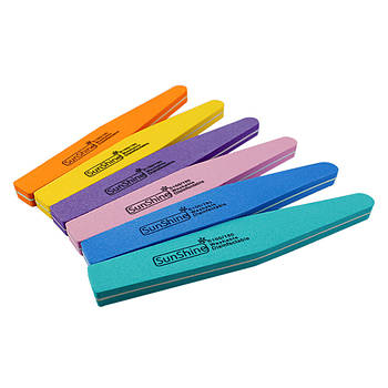 Пилка баф Sun Shine 100/180 для нігтів ромб двостороння пилка манікюрна, на паперовій основі, пилка для ніг