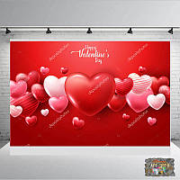 Банер на День Валентина, Хрещення, Ювілей  2х3 Печать баннера |Фотозона|Замовити банер|З Днем народже