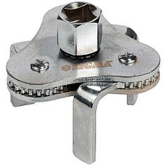 Знімач масляного фільтра краб" Ø63-103мм з плоским захопленням і перехідник 1/2"-3/8" SIGMA (6223371)