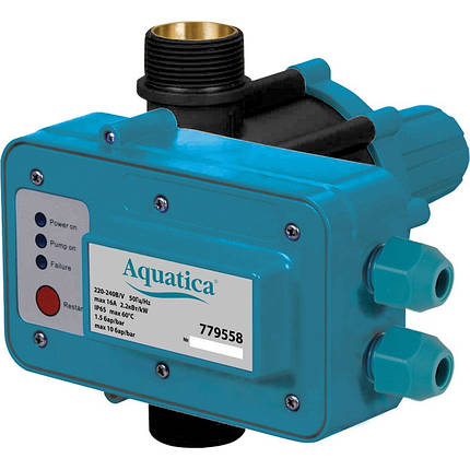 Контролер тиску електронний 2.2 кВт Ø1 1/4" AQUATICA (779558), фото 1