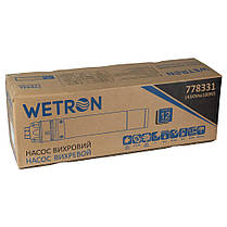 Насос вихровий 0.75 кВт H 58(34)м Q 45(20)л/хв Ø96мм 10м кабелю WETRON (4SKmw100M) (778331), фото 5