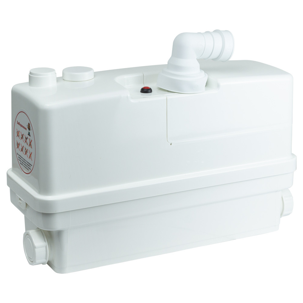 Каналізаційна станція 0.6 кВт Hmax 8.5 м Qmax 110л/хв 3 входи + фронтальний вхід 90мм LEO 3.0 (776914)