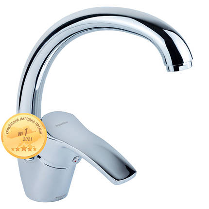Змішувач ML Ø40 для кухні гусак вухо на гайці AQUATICA (ML-4B141C), фото 1
