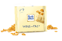 Шоколад RITTER SPORT Weiss+Crisp Белый шоколад с хлопьями 100 г