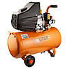 Компресор одноциліндровий 1.5 кВт 198л/хв 8бар 50л (2 крана) GRAD (7043565), фото 7