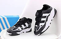 Мужские кроссовки Adidas Niteball 32147 черно-белые