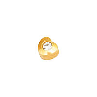 Серьги для ушей сердце с камнем золото R 502 Y-4 Studex, 3 мм